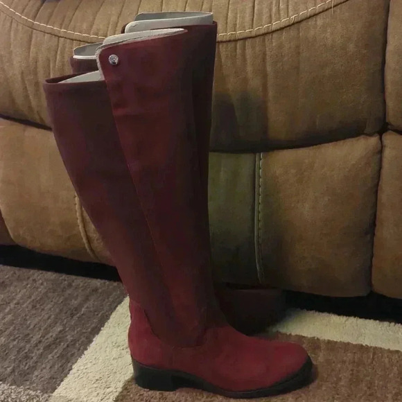 Marc Fischer dark red suede incept women's boots - Picture 4 of 11